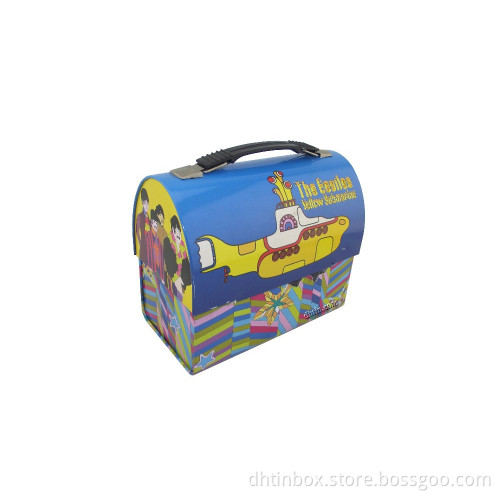 metal dome lunch box, domed tin canteen, dome tinplate bento